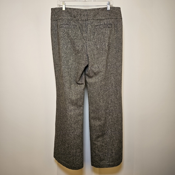 👍 Dalia Collection grey business formal wide winter lined wool pants 12 US - Picture 4 of 7